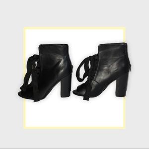 JustFab black heel boots